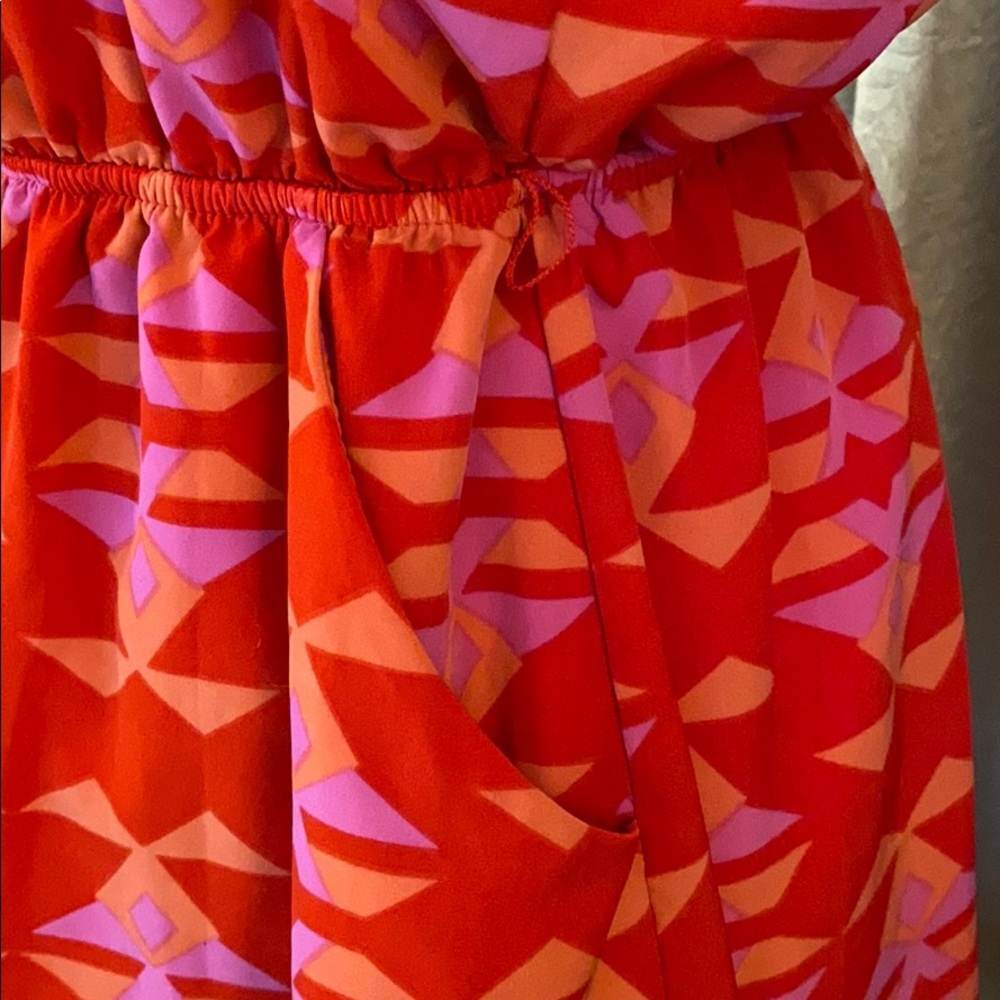 Ellie Spaghetti Strap Fit Flare Aztec Print Dress - Picture 7 of 15